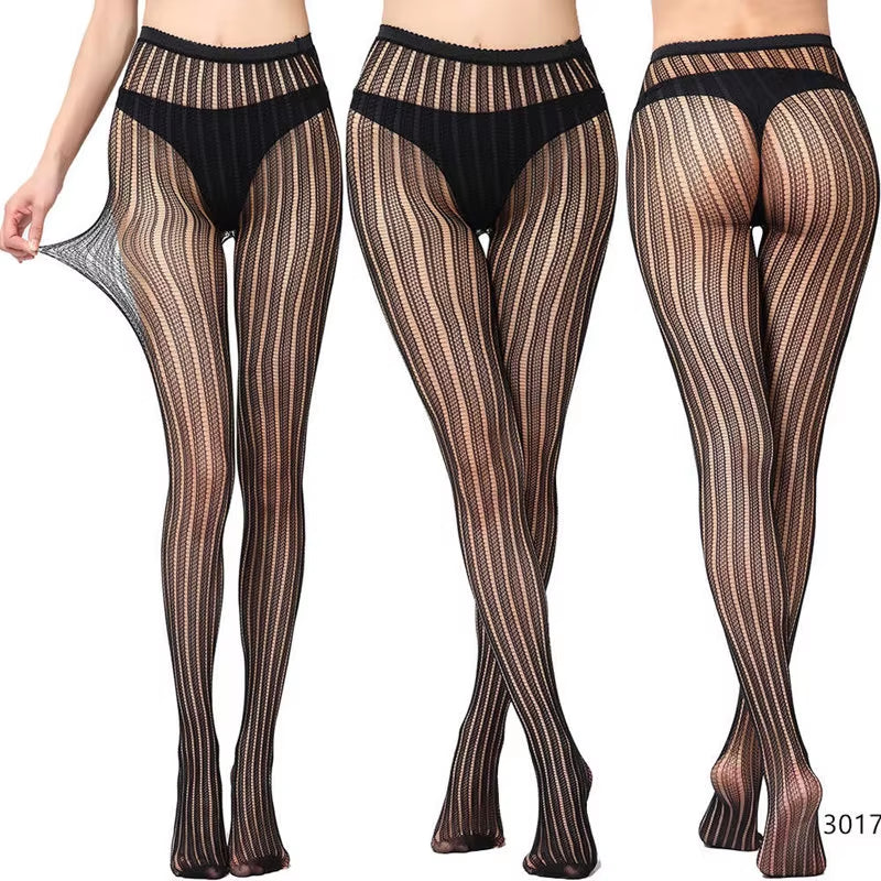 DOIAESKV 3XL plus Fishnet Tights Women Sexy Erotic Lingerie Pantyhose Sex Body Stockings Large Size Tights Sexy Women Pantyhose