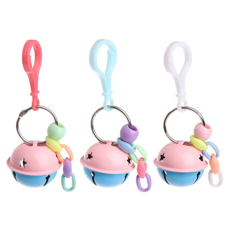 Pets Birds Parrots Colorful Toys Hanging Cage Paws Metal Bells for Mini Medium