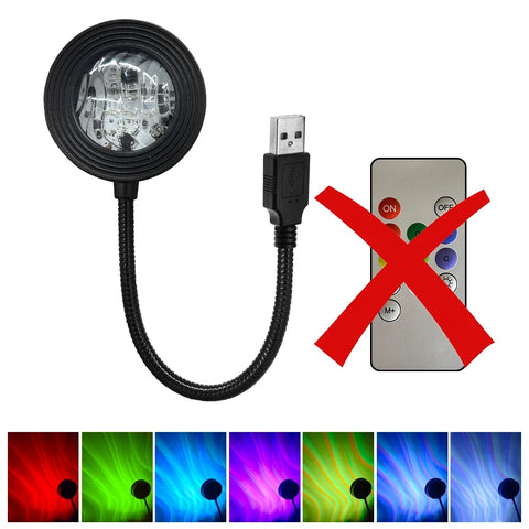 RGB Aurora Led Night Light with Remote Control Starry Sky Galaxy Projector USB 5V for Christmas Home Party Lighting Room Decor