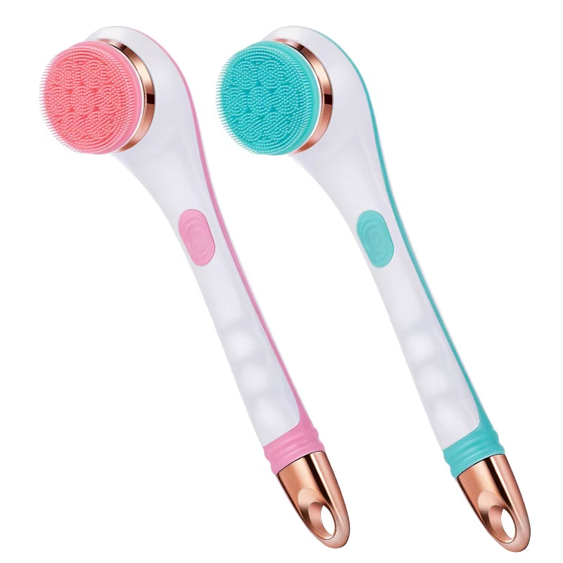 Multi-Function Long Handle Electric Silicone Soft Cleaning Home Use Massage Body Bath Brush