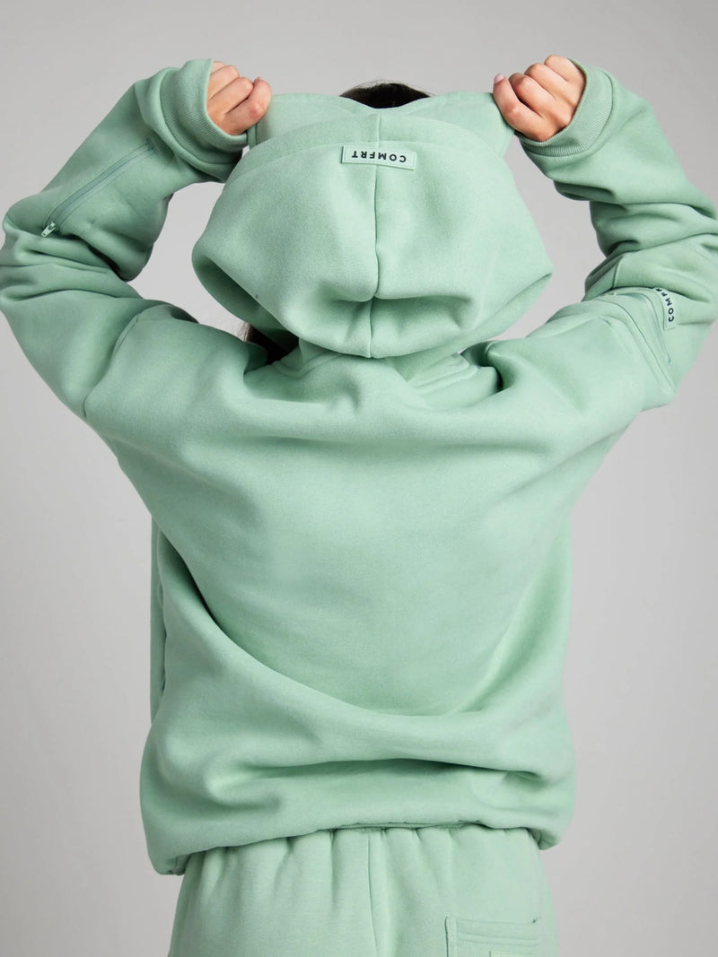 Cozy Travel Hoodie with Airplane Mode Graphic