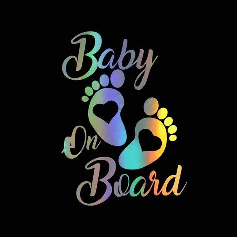 Car Stickers Kids Baby on Board Decals 3D Vinyl Sticker on Car Reflective Motorcycle Decal Car Styling