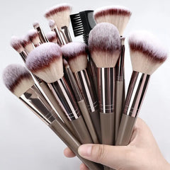 Professional Makeup Brush Set, Cosmetic Brush Set, Includes Foundation Brush, Eyelash Brush, Brow Brush, Eyeshadow Brush, Christmas Halloween Thanksgiving Gift, Makeup Blending Brushes, Makeup Brushes Kit