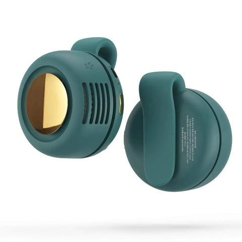 MF019 Mini Whirlwind Portable Snap on Charging Fan Waist Clip Mini Whirlwind Fan 3-Speed Handsfree Silent Strong Wind