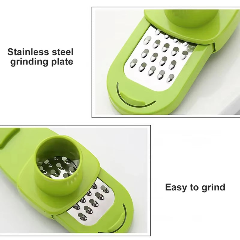 1/2PCS Garlic Crusher Press Multi-Functional Manual Ginger Garlic Grinding Grater Cutter Garlic Peeler Kitchen Tools
