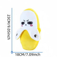 Banana Baby Beat Sensing Creative Fruit Novelty Parent-Child Musical Interactive Piano Toy Plush Doll 