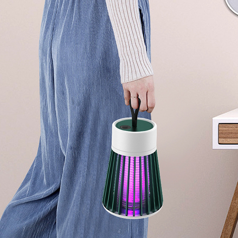 Electric-Shock Physical Mosquito Killer Light Purple Light Mosquito Trap Mosquito Killer Portable Outdoorbedroom USB Rechargeable Mosquito Trap