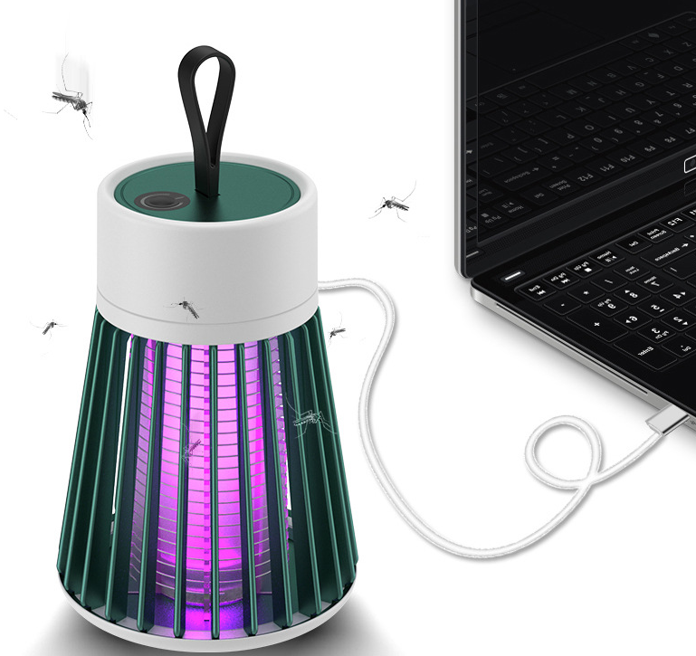 Electric-Shock Physical Mosquito Killer Light Purple Light Mosquito Trap Mosquito Killer Portable Outdoorbedroom USB Rechargeable Mosquito Trap