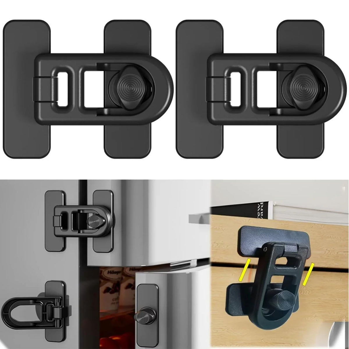 Child Lock Fridge Freezer Locks for Refrigerator Doors Oven Child Safety Lock Oven Baby Proofing Refrigerator Door Safety Locks