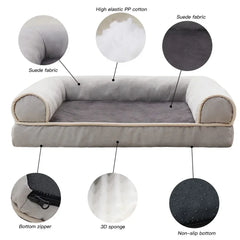Cat Dog Bed Sofa Warm Cat Nest Pet Bed for Small Medium Dogs Cats Comfortable Plush Non-Slip Puppy Pet Supplies Sofa Bed