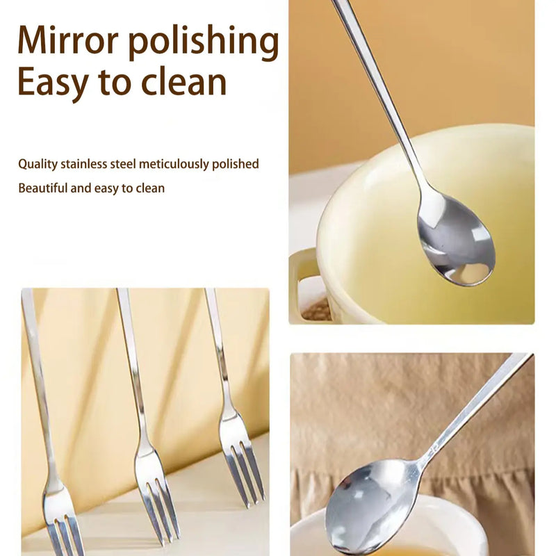 304 Stainless Steel Bowknot Cutlery Set, Creative Cute Fruit Fork, Coffee Spoon, Dessert Cake Fork and Spoon, Elegant Dining Essentials