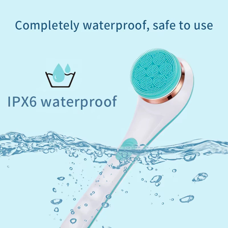 Multi-Function Long Handle Electric Silicone Soft Cleaning Home Use Massage Body Bath Brush
