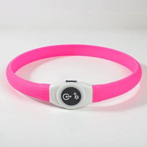 New Led Luminous Dog Collar PVC Waterproof , for Large Medium Small Dogs Collar Usb Light Night Safety Pet Glowing Accessories
