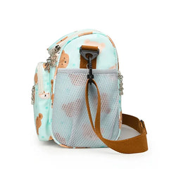 A Single Shoulder Crossbody Parent Bag, Casual Mother and Baby Bag with Multiple Pockets and Large Capacity for Milk Bottles and Diapers Diaperbag Travel Boys