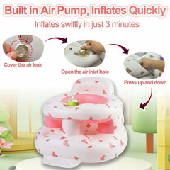 Babychair Inflatable Infant Support Seat for Sitting & Learning to Sit – Safe Full Support Design for 3–36 Month Babies,Inflatable Bab,Inflatable Baby Seaty Seat