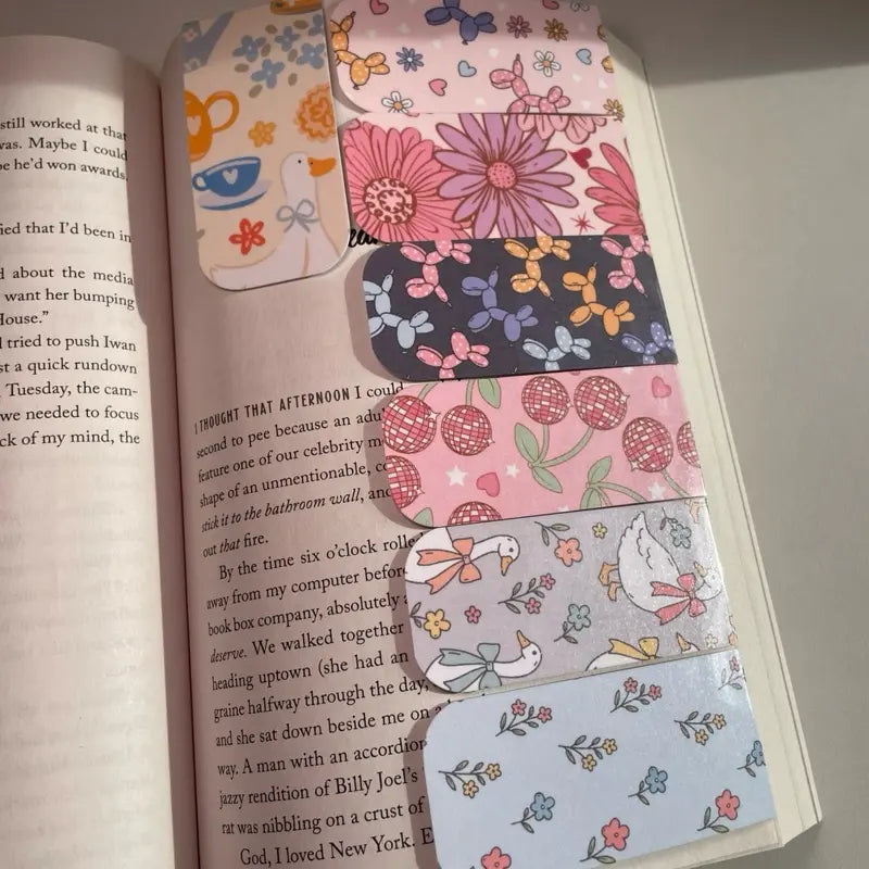 The Scribby Squid Magnetic Bookmarks Cute Designs : Handmade
