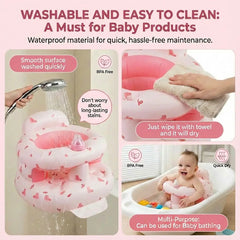 Babychair Inflatable Infant Support Seat for Sitting & Learning to Sit – Safe Full Support Design for 3–36 Month Babies,Inflatable Bab,Inflatable Baby Seaty Seat
