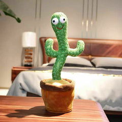 Dancing Talking Singing Shaking Cactus Kids Gift Plush Doll USB Charging Toy