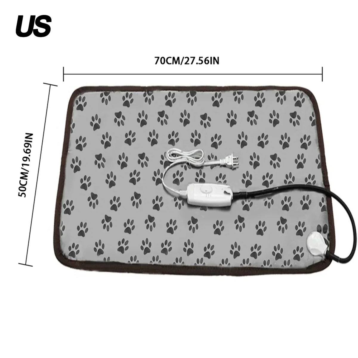 1PCS Dog and Cat Electric Blanket Heating Pad Pet Mattress Waterproof Anti-Bite Adjustable Temperature Chair Cushion