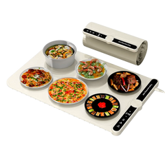 Upgrated Food Warming Mat,Foldable Electric Warming Tray, Adjustable Max Temperature 212°F,Warming Tray for Buffets Party ,Full Surface Heating for Tableware and Coasters,Premium Silicone Nano-Material,Thanksgiving,Christmas Adjustable Electric