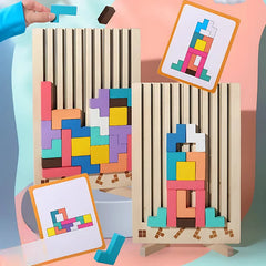 Wooden Tetris Puzzle