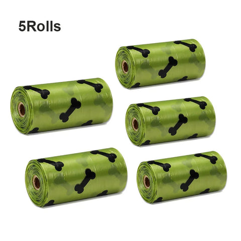 New 300PCS/20 Rolls Pet Biodegradable Trash Bag Dog Poop Bags Scented Poo Bag Degradable Cat Waste Bags Dog Poop Dispenser Gifts