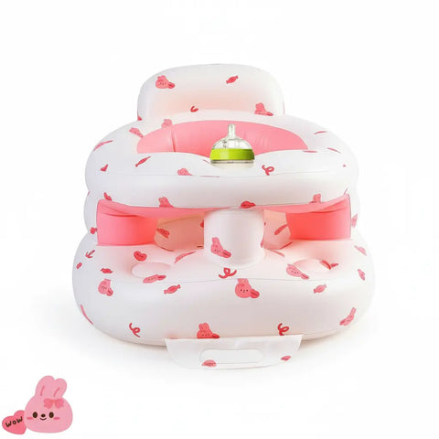 Babychair Inflatable Infant Support Seat for Sitting & Learning to Sit – Safe Full Support Design for 3–36 Month Babies,Inflatable Bab,Inflatable Baby Seaty Seat