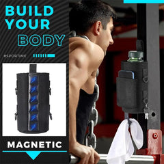 2025 New Magnetic Water Bottle Pouch Bag Gym-Specific Water Cup Holder with Strong Magnet for Outdoor Sports Cup Holder Bag R0Q2