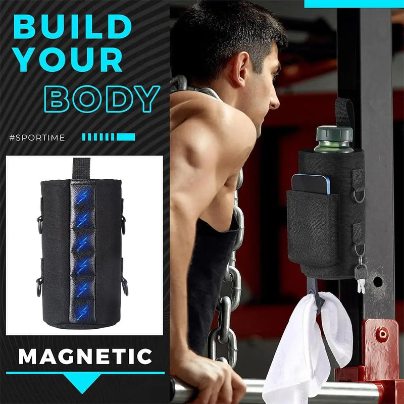 2025 New Magnetic Water Bottle Pouch Bag Gym-Specific Water Cup Holder with Strong Magnet for Outdoor Sports Cup Holder Bag R0Q2