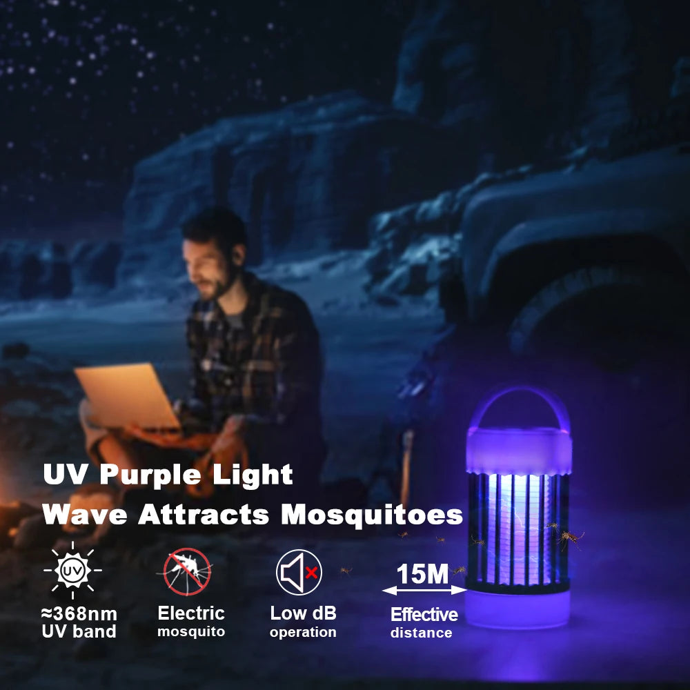 USB Charging Electric Mosquito Killer Lamp UV Light USB 5V Bug Zapper Mosquito Lamp for Bedroom Outdoor Camping Mosquito Lamp