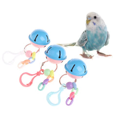 Pets Birds Parrots Colorful Toys Hanging Cage Paws Metal Bells for Mini Medium