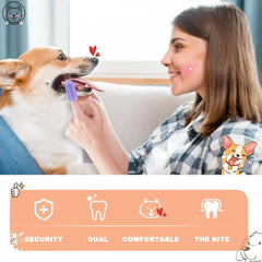 4-Packs Dog Toothbrush Finger Toothbrush Dogs Tooth Brushing Kit Dogs Finger Toothbrushes for Dog Teeth Cleaning& Dental Care Doges Tooth Brush Pet Toothbrush