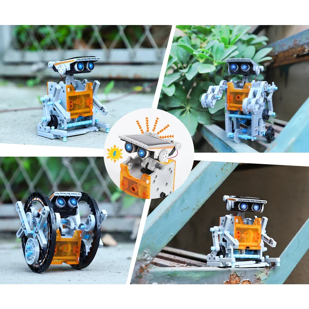 STEM 13-In-1 Education Solar Robot Toys DIY Building Science Experiment Kit for Kids Age 8-12 Solar Powered by Sun Robot Kits