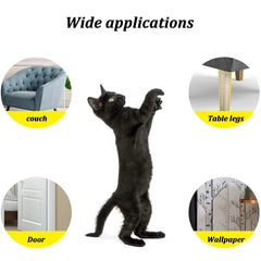 3 Pcs Cat Scratch Sofa Protection Pads Self-Adhesive Pet Furniture Protectors Cover Anti-Cat Scratch Couch Guard Pads Stickers