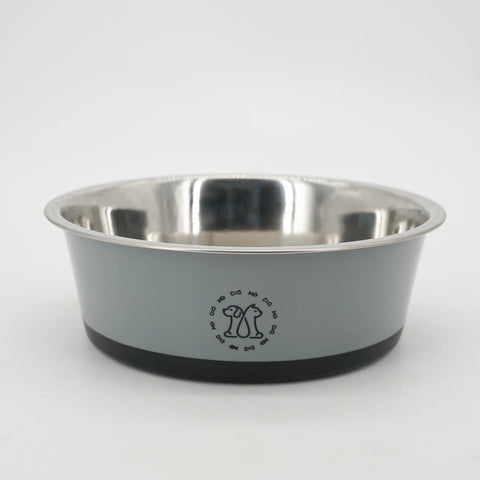 1PC Non-Slip Stainless Steel Dog Food Bowl Cat Bowl Anti-Tip Non-Slip Pet Bowl