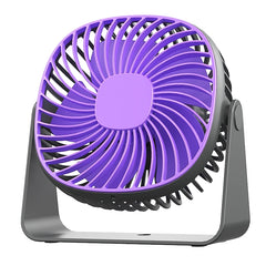Home Office Desktop Small Electric Fan Night Light Dormitory Bedroom Silent Wall Mounted Fan Portable USB Charging Small Fan