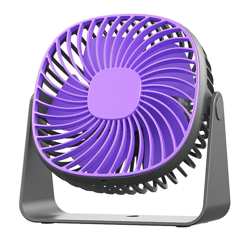 Home Office Desktop Small Electric Fan Night Light Dormitory Bedroom Silent Wall Mounted Fan Portable USB Charging Small Fan