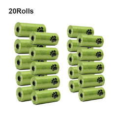 New 300PCS/20 Rolls Pet Biodegradable Trash Bag Dog Poop Bags Scented Poo Bag Degradable Cat Waste Bags Dog Poop Dispenser Gifts