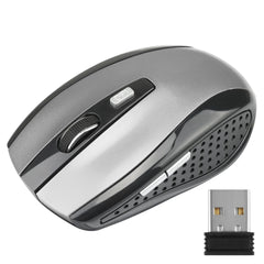 Computer Wireless Optical Mouse Fast Speed 6 Buttons Gaming Mice 800/1200/1600DPI Desktop PC Portable Matte Black