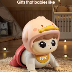 1 Crawling Doll Baby Toy with Music, Aged 0-1, Learning Crawling Guidance and Head up Training