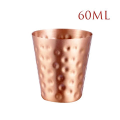 New 100% Copper Cups Pure Solid Moscow Mule PURE Copper Mugs-Shaped 2Oz Cocktail Cups Beer Cup Milk Mug Drinkware
