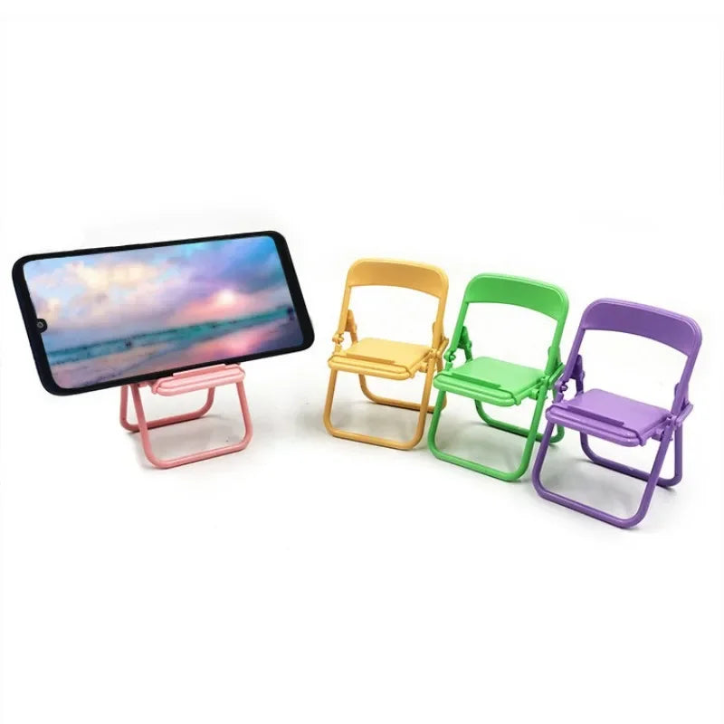 1Pc Portable Replicate Chair Cellphone Holder Desktop  Mobile Phone Stand Support Holder Chair Style Cellphone Stand