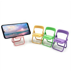 1Pc Portable Replicate Chair Cellphone Holder Desktop  Mobile Phone Stand Support Holder Chair Style Cellphone Stand