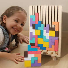 Wooden Tetris Puzzle