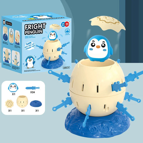 Mini Penguin Novelty Toys Pirate Bucket Plug-In Funny Parent-Child Interactive Games Party Tricky Desktop Toy Thinking Training