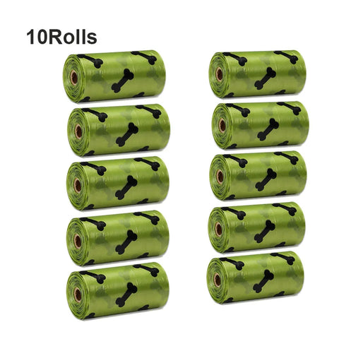 New 300PCS/20 Rolls Pet Biodegradable Trash Bag Dog Poop Bags Scented Poo Bag Degradable Cat Waste Bags Dog Poop Dispenser Gifts