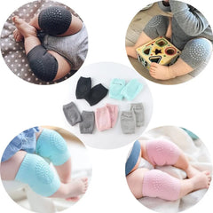 6 Pairs of Baby Crawling Non-Slip Knee Pads for Boys and Girls Cartoon Elastic Toddler Solid Color Knee Pads Four Seasons Warm Accessories Baby Gifts Baby Knee Pad Baby Knee Pads