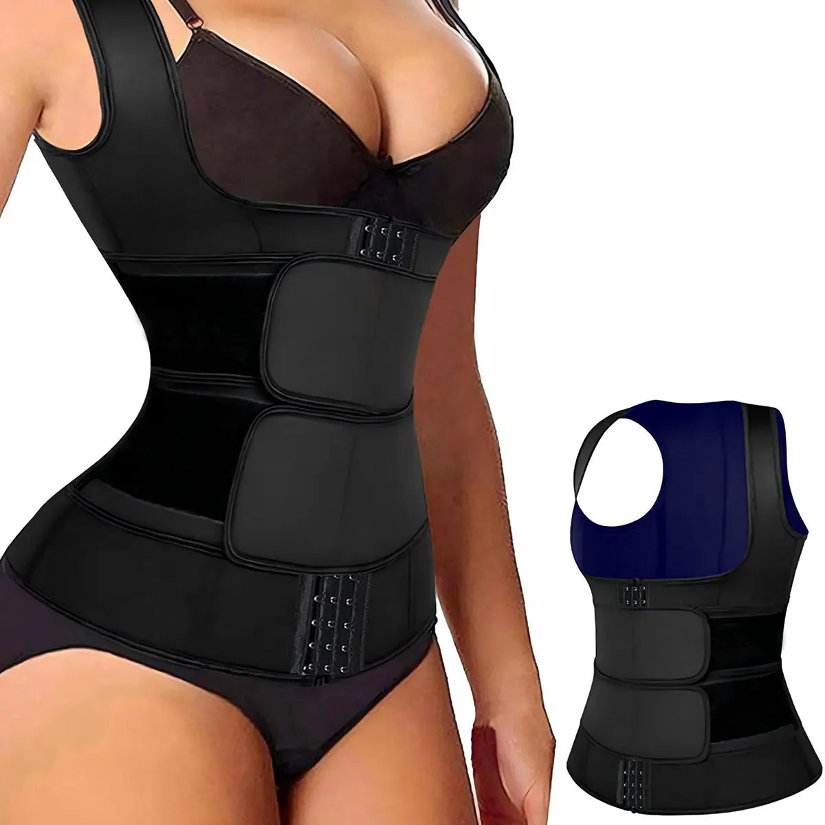 Women’S Thermal Training Vest with Adjustable Support – Secure Fit & Comfort for Gym, Running & Everyday Active Wear – Womenswear Postpartum Shapewear Black