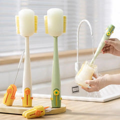 New 5-In-1 Cup Washing Household Multi-Function Cup Brush Water Cup Insulation Cup Brush Bottle Cleaning Sponge Brush