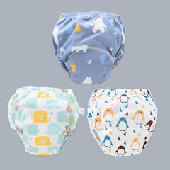 Baby Cotton Potty Training Pants Toddler Reusable Diapers Panties Ecological Washable 6 Layer Waterproof Cloth Nappies Underwear